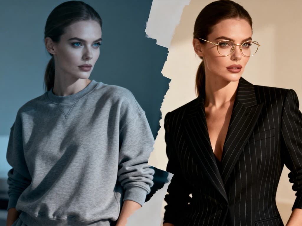 Editorial dual-model fashion portrait